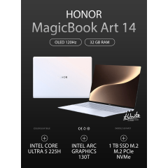 Ноутбук HONOR MagicBook Pro 14  14.6" 120Hz 3120x2080 ( IntelCore Ultra 5 225H, 32GB LPDDR5X, 1 TB SSD, Intel ARC 130T, Windows 11 Home ) 5301APST