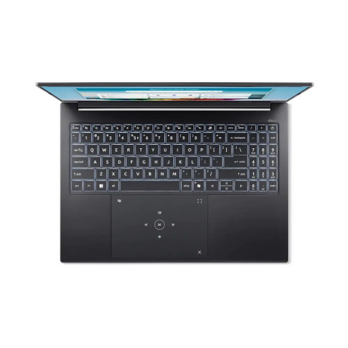 Ноутбук Acer Swift Go 16 16" 1920x1200 WUXGA 120Hz Touch (AMD Ryzen AI 9 465 2.0GHz, 32 GB LPDDR5X, 1TB SSD, AMD Radeon 880M, Windows 11 Home) Ice Black SFG16-A71T-R87F