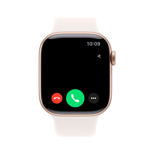 Часы Apple Watch Series 11, 42 мм, алюминий цвета «розовое золото», ремешок Sport Band цвета «светлые румяна»