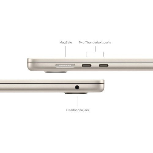 Ноутбук Apple MacBook Air 15 (2024) MXD33 Starlight (M3 8-Core, GPU 10-Core, 16GB, 512GB)