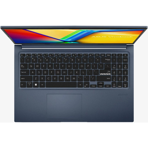 Ноутбук Asus Vivobook 15.6" 1920х1080 FHD Touch IPS (Intel Core i7-1255U, 40GB RAM DDR4, 2 TB SSD, Intel Iris Xe Graphics, Windows 11 Pro) Blue F1502ZA