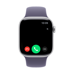 Часы Apple Watch Series 11, 42 мм, алюминий серебристого цвета, ремешок Sport Band цвета «фиолетовый туман»