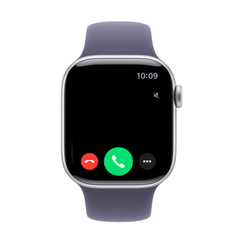 Часы Apple Watch Series 11, 42 мм, алюминий серебристого цвета, ремешок Sport Band цвета «фиолетовый туман»