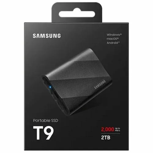 Samsung T9 2TB Portable SSD USB 3.2 Gen 2x2 Black MU-PG2T0B/AM