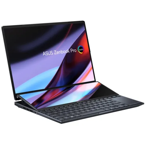 Ноутбук ASUS Zenbook Pro 14 Duo 14.5" 2880x1800 2.8K 120Hz Touch Display OLED (Intel Core i9-13900H, 32GB DDR5, 1TB SSD, NVIDIA GeForce RTX 4060, Windows 11 Home) Tech Black, UX8402VV-PS96T