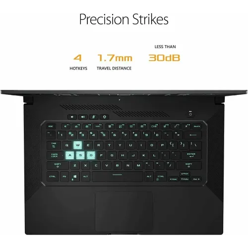 Ноутбук ASUS TUF Dash F15 15,6" FHD 1920x1080 144Hz IPS (Intel Core i7-11370H, 16GB RAM DDR4, 512GB SSD, NVIDIA GeForce RTX 3050 Ti 4 GB, Windows 11 Home) TUF516PE-AB73