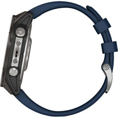 Смарт час Garmin Quatix 8 47mm AMOLED Titanium Gray whith Blue Band 010-02904-50