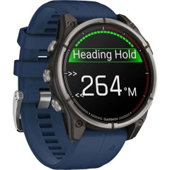 Смарт час Garmin Quatix 8 47mm AMOLED Titanium Gray whith Blue Band 010-02904-50