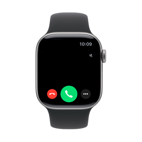 Часы Apple Watch Series 11, 42 мм, алюминий цвета «серый космос», ремешок Sport Band чёрного цвета