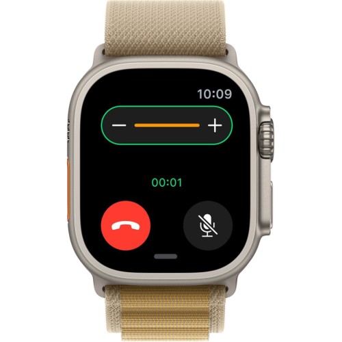 Часы Apple Watch Ultra 2, 49 мм, титан светлого цвета, ремешок Alpine коричневого цвета (2024)