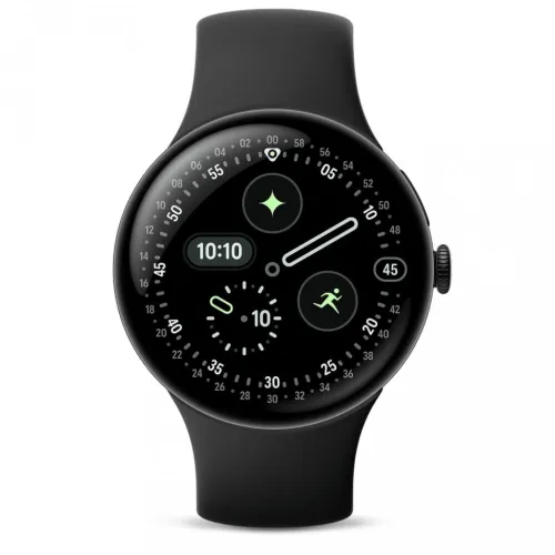Смарт часы Google Pixel Watch 4 (Bluetooth) 45mm Matte Black Aluminum Case with Obsidian Active Band