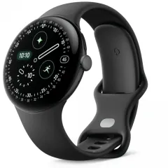Смарт часы Google Pixel Watch 4 (Bluetooth) 45mm Matte Black Aluminum Case with Obsidian Active Band