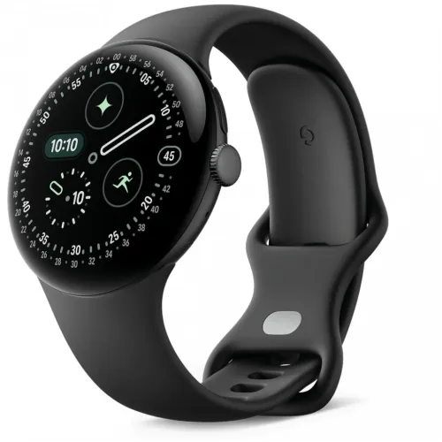 Смарт часы Google Pixel Watch 4 (Bluetooth) 45mm Matte Black Aluminum Case with Obsidian Active Band
