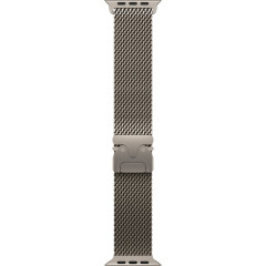 Часы Apple Watch Ultra 3, 49 мм, титан светлого цвета, миланский сетчатый браслет (2025)