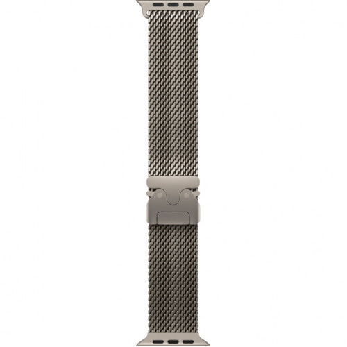 Часы Apple Watch Ultra 3, 49 мм, титан светлого цвета, миланский сетчатый браслет (2025)
