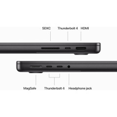 Ноутбук Apple MacBook Pro 14" (2023) MRX33 Space Black (M3 Pro 11-Core CPU, 14-Core GPU, RAM 18GB, SSD 512GB)
