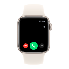 Часы Apple Watch SE 3, 40 мм, алюминий цвета «сияющая звезда», ремешок Sport Band цвета «сияющая звезда» (2025)