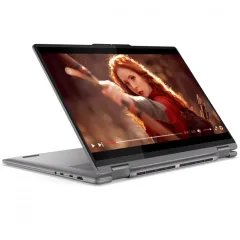 Ноутбук Lenovo Yoga 7 2-in-1 16" 1920x1200 Touchscreen IPS (AMD Ryzen 5 8640HS, 8GB RAM LPDDR5X, 512GB SSD, AMD Radeon 760M Graphics, Windows 11 Home) Artic Grey 83DM0004US