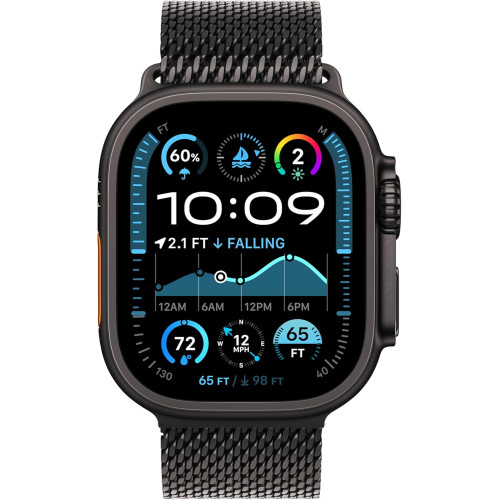 Часы Apple Watch Ultra 2 49mm Black Titanium Case with Black Titanium Milanese Loop