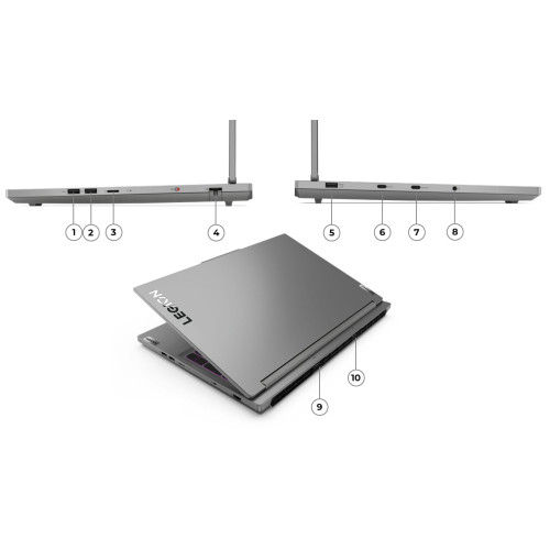 Ноутбук Lenovo Legion 5 16" 2560x1600 165Hz WQXGA IPS (Intel Core i9-14900HX, 16GB DDR5 RAM, 1TB SSD, NVIDIA GeForce RTX 4070, Windows 11 Home) 16IRX9 83DG00BCUS