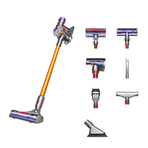 Беспроводной вертикальный пылесос Dyson V8 Absolute («Никель»/Жёлтый | Nickel/Yellow) (SV25) (2021)