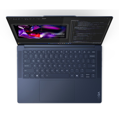 Ноутбук Lenovo Yoga Slim 7 14.5" 2944x1840 3k OLED (Snapdragon X Elite X1E-78-100, 16GB LPDDR5X, 512GB SSD, Qualcomm Adreno, Windows 11 Home) 14Q8X9 COSMIC BLUE