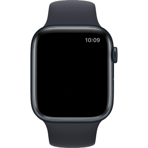 Часы Apple Watch SE, 40 мм, алюминий цвета «тёмная ночь», ремешок Sport Band цвета «тёмная ночь» (2024)