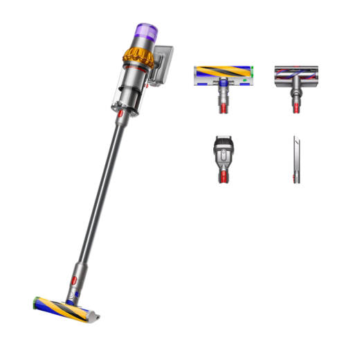 Беспроводной вертикальный пылесос Dyson V15 Detect Absolute (SV47) (Жёлтый/«Никель» | Yellow/Nickel) (2023)