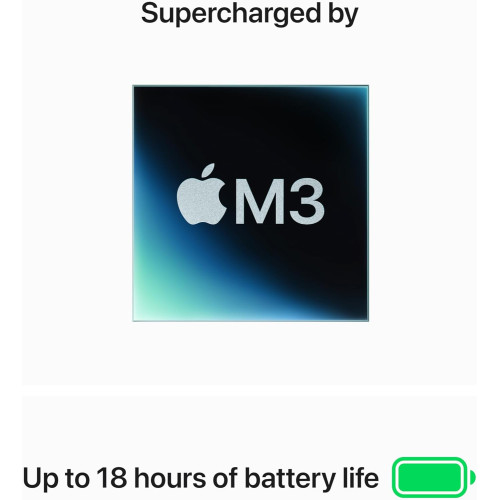 Ноутбук Apple MacBook Air 13.6" (2024) MRXN3 Space Gray (M3 8-Core, GPU 8-Core, 8GB, 256GB)