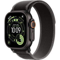 Часы Apple Watch Ultra 3, 49 мм, титан чёрного цвета, ремешок Trail цвета «чёрный/угольно-чёрный» (2025)