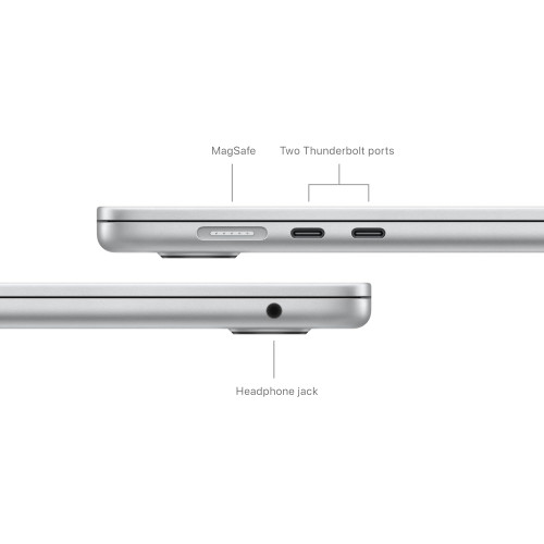 Ноутбук Apple MacBook Air 15 (2024) MRYP3 Silver (M3 8-Core, GPU 10-Core, 8GB, 256GB)