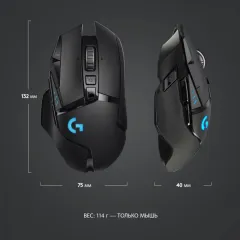 Беспроводная мышь Logitech G G502 Lightspeed, черный