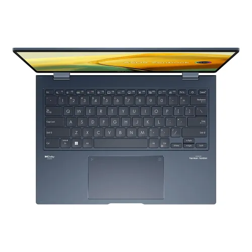 Ноутбук Asus ZenBook 14 Flip 14" 2880x1800 90Hz OLED Touch (Intel Core i7-1360P, 16GB RAM DDR5, 1TB SSD, Intel Iris Xe Graphics, Windows 11 Home) Ponder Blue UP3404VA-DS74T