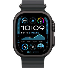 Часы Apple Watch Ultra 2 49mm (MYPD3) Black Titanium Case with Black with Black Ocean Band