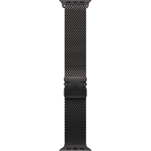 Часы Apple Watch Ultra 3, 49 мм, титан чёрного цвета, миланский сетчатый браслет (2025)