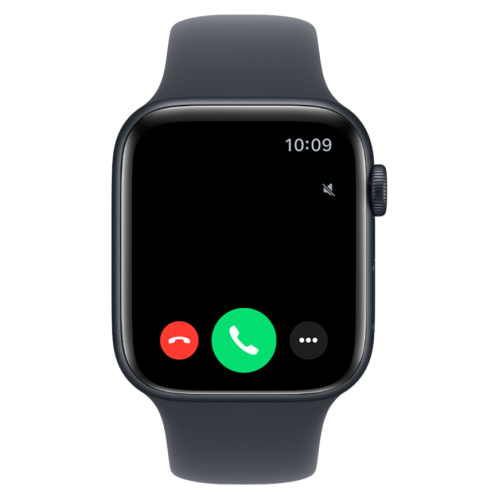 Часы Apple Watch SE 3, 44 мм, алюминий цвета «тёмная ночь», ремешок Sport Band цвета «тёмная ночь» (2025)
