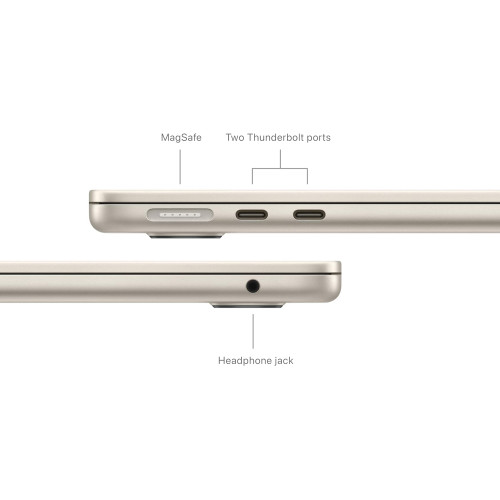 Ноутбук Apple MacBook Air 13.6" (2024) MRXU3 Starlight (M3 8-Core, GPU 10-Core, 8GB, 512GB)