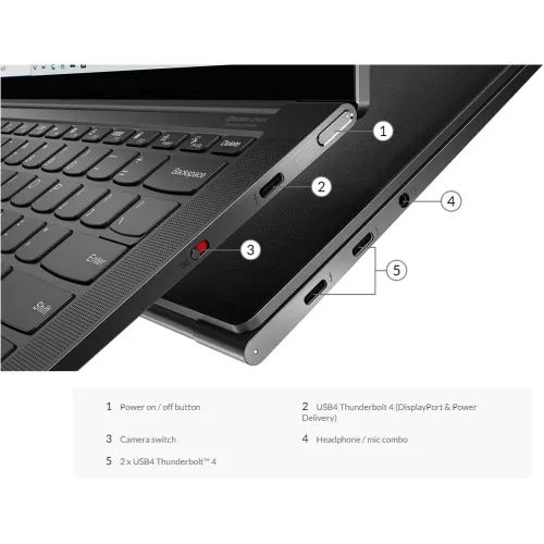Ноутбук Lenovo IdeaPad Slim 9 (82D2000QUS), Intel Core i7-1195G7 (2.9 ГГц), RAM 16 ГБ, SSD 512 ГБ, Windows Home, (82D2000QUS), черный, Российская клавиатура