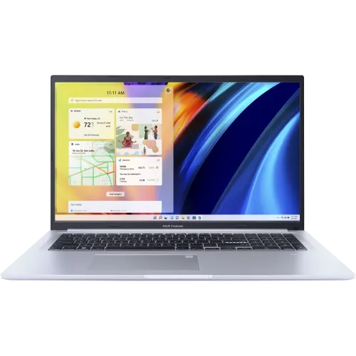 Ноутбук ASUS VivoBook 17 17.3" 1920x1080 FHD IPS (AMD Ryzen 7 5800H, 16GB DDR4, 512GB SSD, AMD Radeon Graphics, Windows 11 Home) Silver M1702QA-AU015W