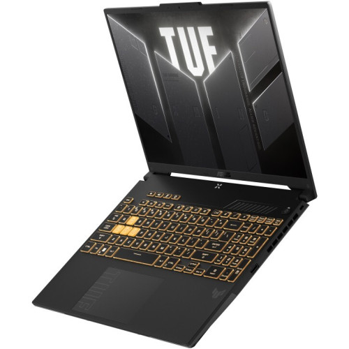 Ноутбук ASUS TUF Gaming F16 16" 1920х1200 WUXGA 165Hz IPS (Intel Core i7 13650HX, 16GB RAM DDR5, 512GB SSD, NVIDIA GeForce RTX 4060, Windows 11 Home) черный FX607JV-ES73