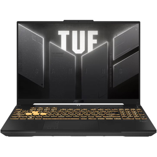 Ноутбук ASUS TUF Gaming F16 16" 1920х1200 WUXGA 165Hz IPS (Intel Core i7 13650HX, 16GB RAM DDR5, 512GB SSD, NVIDIA GeForce RTX 4060, Windows 11 Home) черный FX607JV-ES73