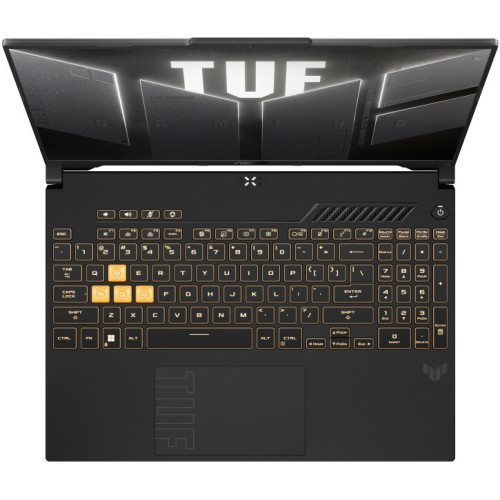Ноутбук ASUS TUF Gaming F16 16" 1920х1200 WUXGA 165Hz IPS (Intel Core i7 13650HX, 16GB RAM DDR5, 512GB SSD, NVIDIA GeForce RTX 4060, Windows 11 Home) черный FX607JV-ES73