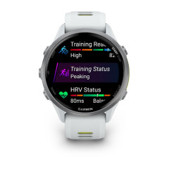 Умные часы Garmin Forerunner 970 Titanium Whitestone / Translucent Amp Yellow