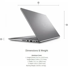 Ноутбук Dell Vostro 15 3530 15.6" 1920x1080 FHD 120Hz IPS (Intel Core i5-1335U, 8GB DDR4, 512GB SSD, Intel UHD Graphics, Windows 11 Pro) usevcpbts3530gmjf