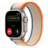 Часы Apple Watch Ultra 2, 49 мм, титан светлого цвета, ремешок Trail цвета «оранжевый/бежевый» (2023)