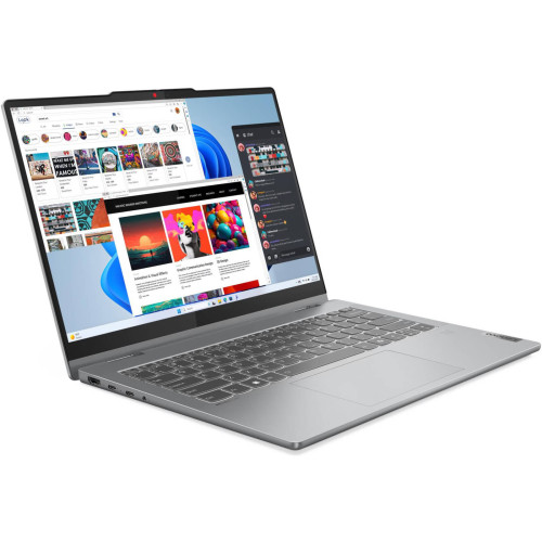 Ноутбук Lenovo IdeaPad 5 14 2-in-1 14" Touch 1920x1200 FHD+ OLED (Snapdragon X Plus, 16GB LPDDR5X, 1TB SSD, Qualcomm Adreno, Windows 11 Home) 83GH000AUS Серый
