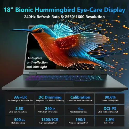 Ноутбук Thunderobot Zero 18 Pro 18" 2560x1600 240Hz ( Intel Core Ultra 9 275HX, 32 GB DDR5, 1 TB SSD,Nvidia RTX 5090 24 GB, Windows 11 Home)