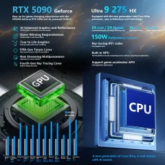Ноутбук Thunderobot Zero 18 Pro 18" 2560x1600 240Hz ( Intel Core Ultra 9 275HX, 32 GB DDR5, 1 TB SSD,Nvidia RTX 5090 24 GB, Windows 11 Home)