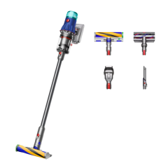 Беспроводной вертикальный пылесос Dyson V12 Detect Slim Fluffy (SV46) (Синий/«Никель» | Blue/Nickel) (2022)
