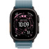 Часы Apple Watch Ultra 3, 49 мм, титан светлого цвета, ремешок Alpine голубого цвета (2025)